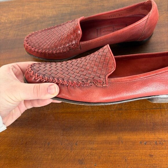 Cole Haan Braided Copper Red Slip on Loafers Size: 8.5 - Picture 13 of 14